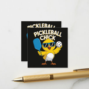 Pickle ball Pickleball Chick Enclosure Card