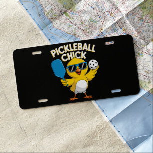 Pickle ball Pickleball Chick License Plate