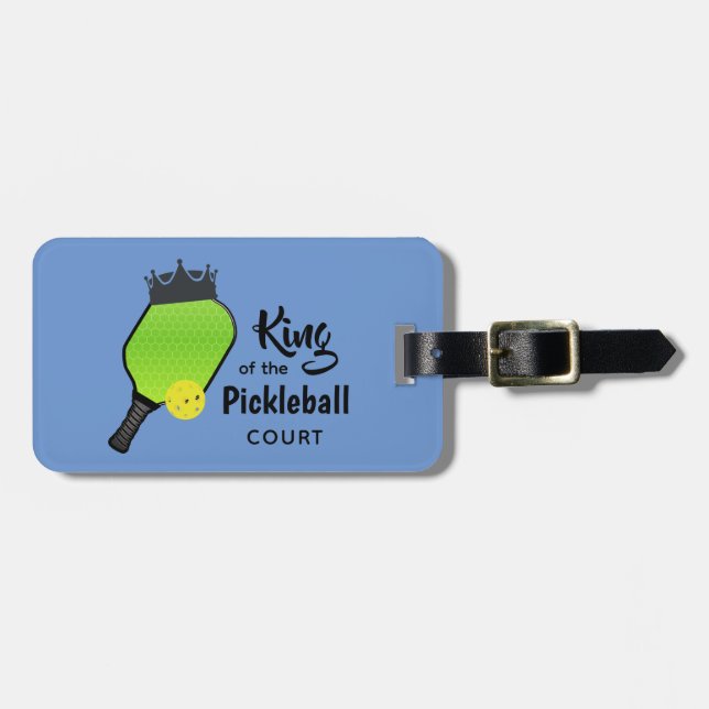 Pickle Ball Pickleball Design Luggage Tag (Front Horizontal)
