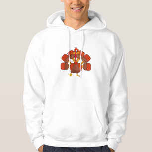 Pickle Ball Player Thanksgiving Paddleball Turkey  Hoodie