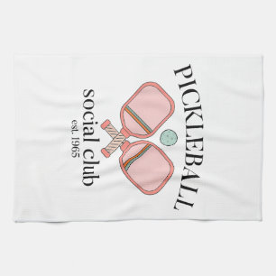 Pickle Ball Social Club EST 1965 Men Women Kitchen Towel