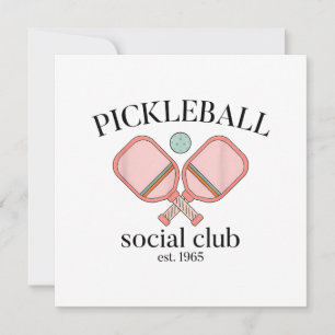 Pickle Ball Social Club EST 1965 Men Women Save The Date