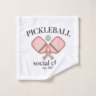 Pickle Ball Social Club EST 1965 Men Women Wash Cloth