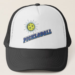 Pickle Ball Starburst Trucker Hat