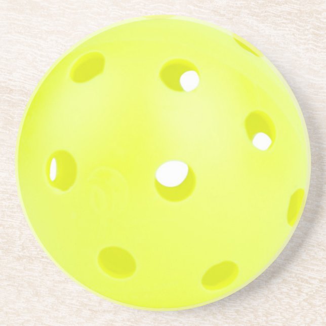 Pickle BAll Yellow Coaster (Front)