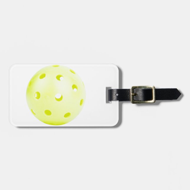 Pickle BAll Yellow Luggage Tag (Front Horizontal)