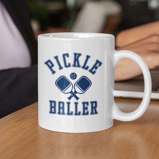 Pickle Baller Funny Pickleball Coffee Mug (Creator Uploaded)