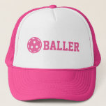 Pickle baller Funny Pickleball  Custom Text  Trucker Hat<br><div class="desc">Pickle baller Funny Pickleball Custom Text Trucker Hat</div>