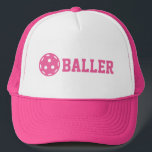 Pickle baller Funny Pickleball  Custom Text  Trucker Hat<br><div class="desc">Pickle baller Funny Pickleball Custom Text Trucker Hat</div>