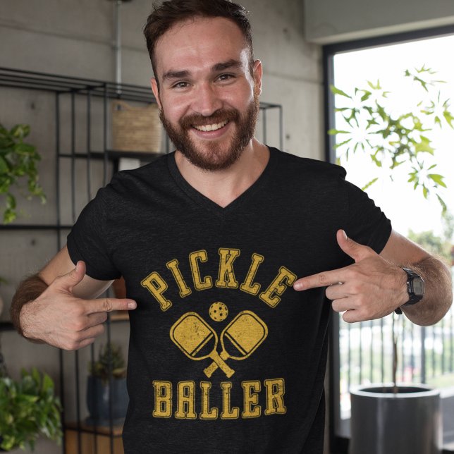 Pickle Baller Funny Pickleball T-Shirt (Creator Uploaded)