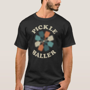 Pickle Baller Retro Pickleball Paddles T-Shirt