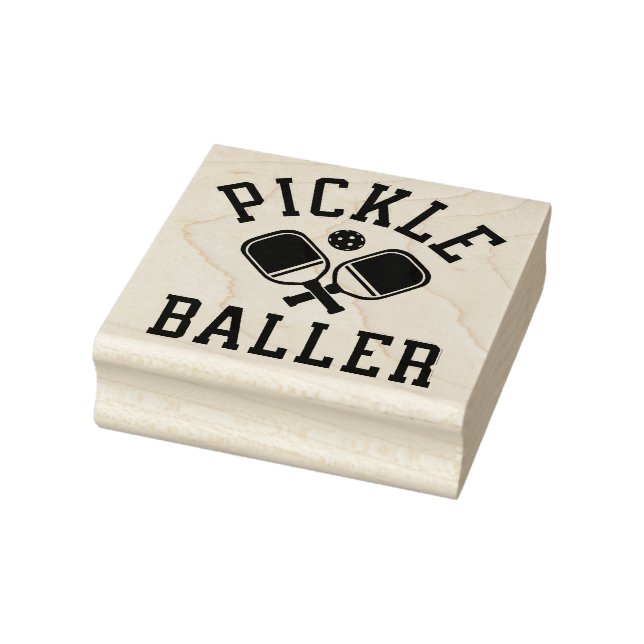 Pickle Baller Rubber Stamp (Stamp)