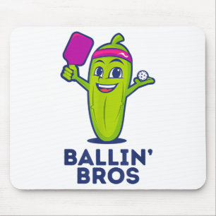 Pickle Ballin’ Bros – Gifts Friends, Brothers, Or  Mouse Pad