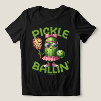 Pickle Ballin T-Shirts for Women Pickle Ball Team