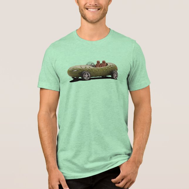 Pickle Car - Cucumis GT from the Busytown Tri-Blend Shirt (Front)