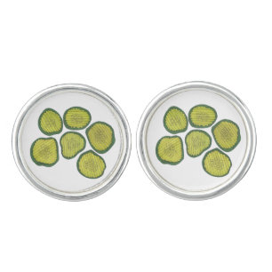 Pickle Chips Green Kosher Dill Sweet Pickle Foodie Cufflinks