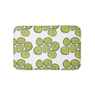 Pickle Chips Sweet Pickles Food Kosher Dill Design Bathroom Mat