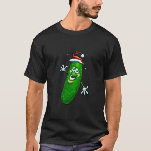 Pickle Christmas Lights happy dancing dill pickle T-Shirt
