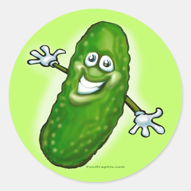 Pickle Classic Round Sticker (Front)