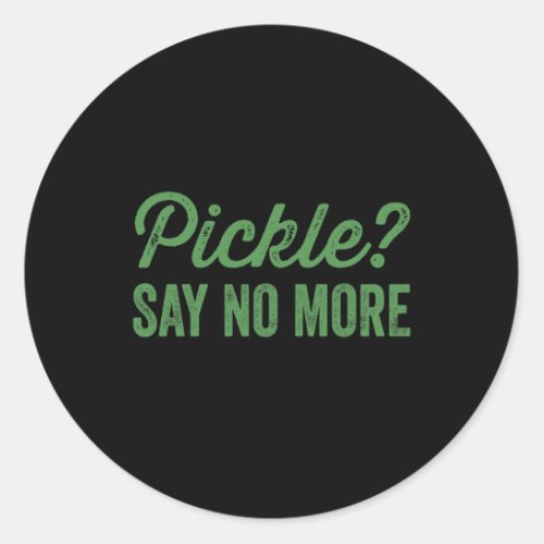Pickle Classic Round Sticker