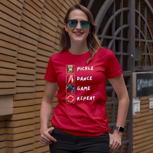 Pickle Dance Game Repeat Ballet and Gaming Fans T_Shirt