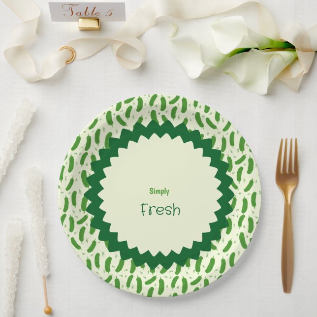 Pickle & Fresh Collection  Paper Plates (Wedding)