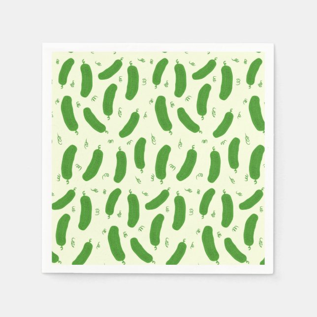 Pickle & Fresh Collection patterned Napkins (Front)