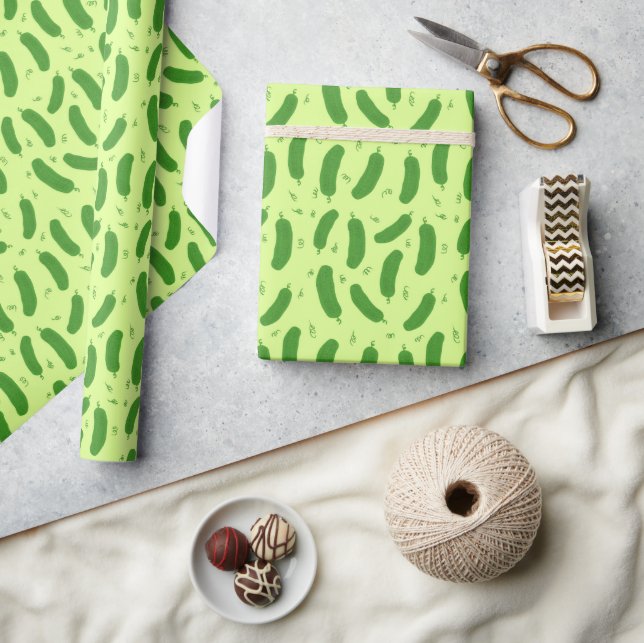 Pickle & Fresh Collection patterned Wrapping Paper (Crafts)