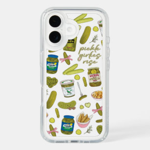 Pickle Girlies Rise Cute Pickle Lover Girly Food iPhone 16 Case