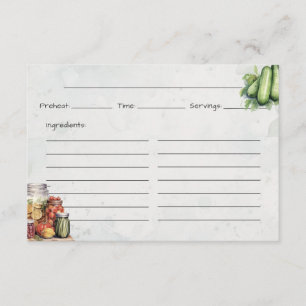 Pickle Jar Basic Recipe Card