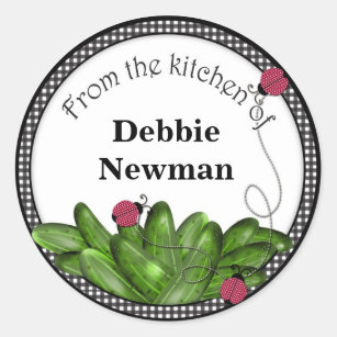 Pickle Jar Stickers Personalized