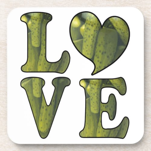 Pickle LOVE Drink Coaster