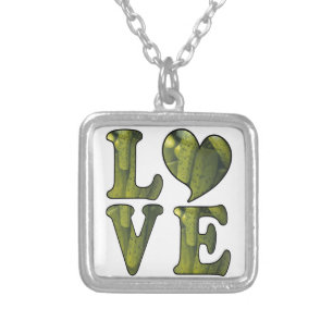 Pickle LOVE Silver Plated Necklace
