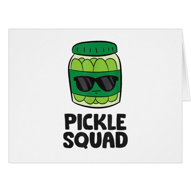 Pickle Lover Team Pickles Funny Pickle Squad Cards (Front Horizontal)