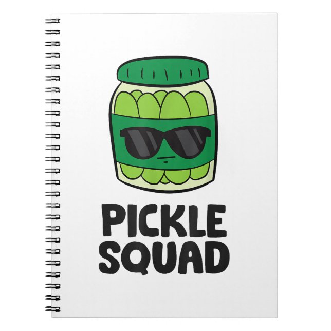 Pickle Lover Team Pickles Funny Pickle Squad Notebook (Front)