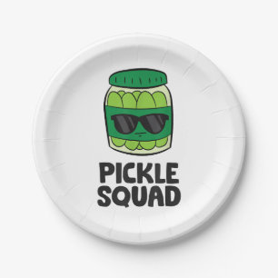 Pickle Lover Team Pickles Funny Pickle Squad Paper Plates