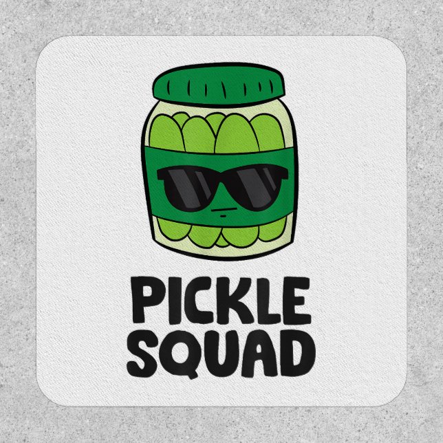 Pickle Lover Team Pickles Funny Pickle Squad Patch (Front)