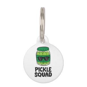 Pickle Lover Team Pickles Funny Pickle Squad Pet ID Tag