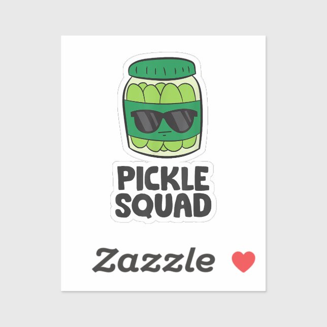 Pickle Lover Team Pickles Funny Pickle Squad Sticker (Sheet)