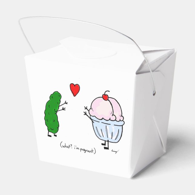 Pickle Loves Ice Cream 'Chinese Takeout' Favor Box (Back Side)