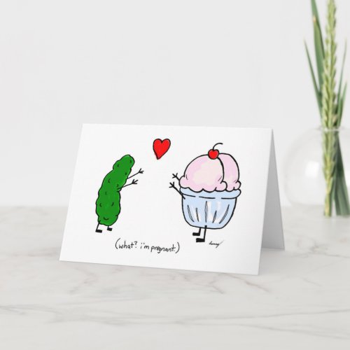 Pickle Loves Ice Cream Congratulations Card