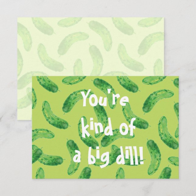 Pickle Me Fancy! Thank You Card (Front/Back)