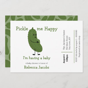 Pickle me Happy Baby Shower Invitation