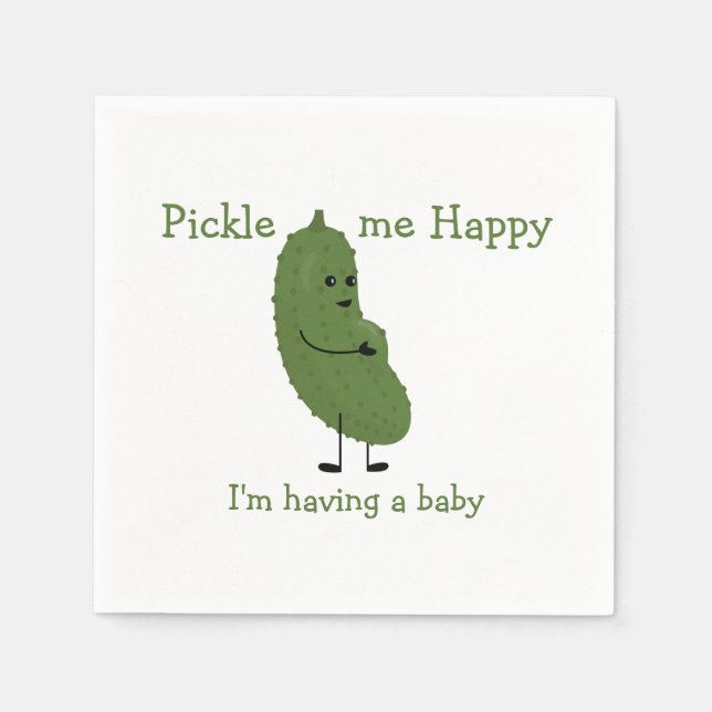 Pickle me Happy Napkins (Front)