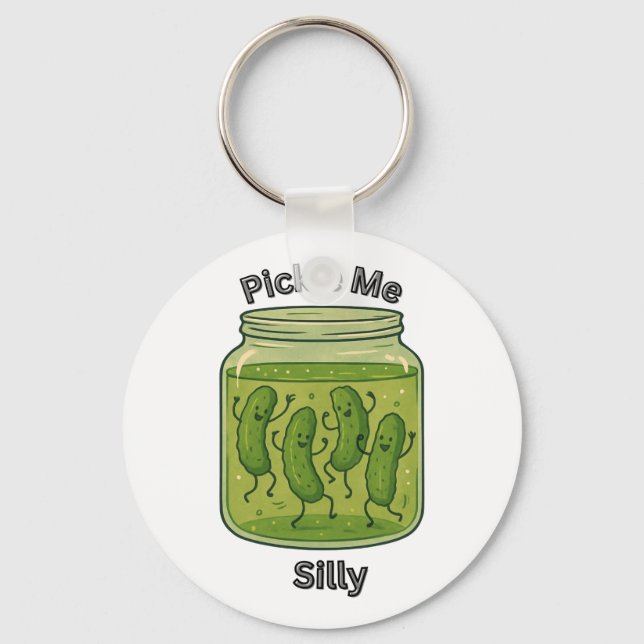 Pickle Me Silly Keychain (Front)