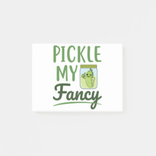 Pickle My Fancy Pickles Lover Cute Green Dill Jar Post-it Notes