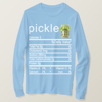 pickle Nutrition Facts label T-Shirt
