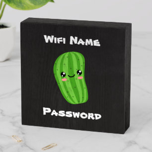 Pickle Password Wooden Box Sign