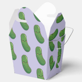 Pickle Pattern Favor Boxes
