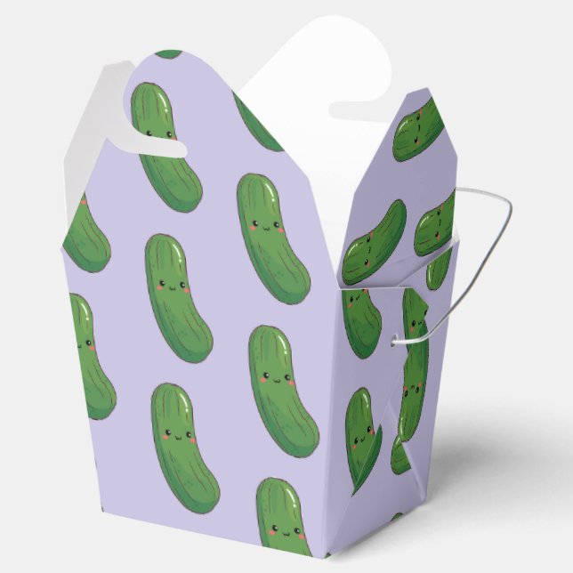 Pickle Pattern Favor Boxes (Opened)